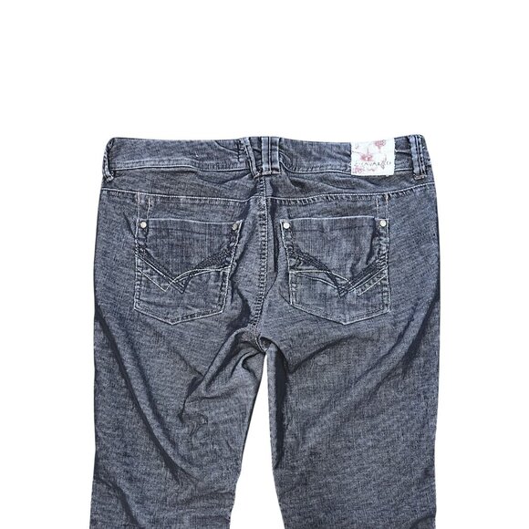 Z-Cavaricci Womens Size 12 Corduroy Jean Flared Leg Boho Y2K Style Mid Rise Pant - Picture 6 of 9